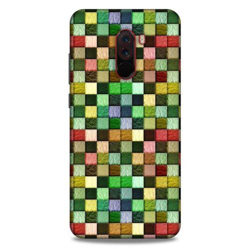 Xiaomi Pocophone F1 Kılıf Patchwork (50) Shockproof Kılıf Karışık Renkli