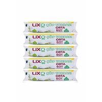 Orta Boy Çöp Torbası 55 x 60 cm 20 Li Rulo x 5 Paket = 100 Adet (Mavi)