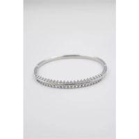 Taşlı Vip Bilezik - Gümüş