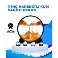 Döndürülebilir Dinamik Kum Tablosu – Stres Giderici, Yüksek Kaliteli Cam Ve Doğal Kum İle Sanatsal Masa Dekoru