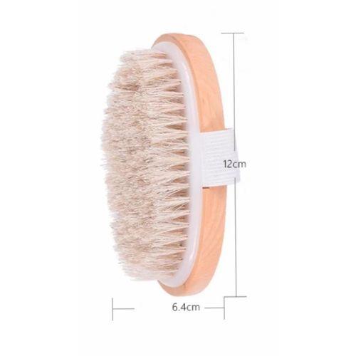 Parlak Ve Pürüzsüz Görünüm Sağlayan %100 Doğal At Kılı Selülit Fırçası (oval)