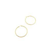 Çelik Halka Küpe - 5 cm - Altın