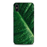 Lopard Apple Iphone X Uyumlu Kılıf Bahar (31) TPU Kılıf Nemli Yaprak