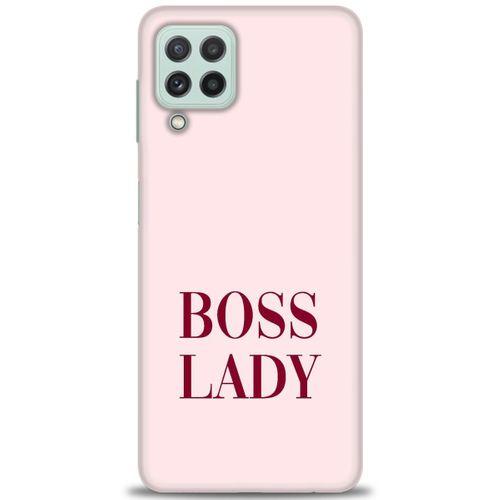 Samsung Galaxy A22 Kılıf HD Baskılı Kılıf - Boss Lady + Tam Ekran Koruyucu