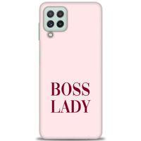 Samsung Galaxy A22 Kılıf HD Baskılı Kılıf - Boss Lady + Tam Ekran Koruyucu