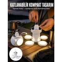 Katlanabilir Taşınabilir Kamp Lambası Işıldak Beyaz Işık Güneş Enerjili Solar Aydınlatma Yeni Nesil