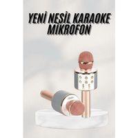 Bluetooth Hoparlör Usb Aux Sd Kart Kaoroke Mikrofon Uzun Pil Ömrü