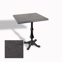 Dockers Çipa 1012 Döküm Ayak Kare Masa 80X80 cm - (Werzalit, Wermodin ve Allzalit Tabla) - Grey Marble