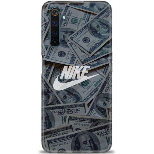 Realme 6 Pro Kılıf HD Baskılı Kılıf - Nike Dolar + Tam Ekran Koruyucu