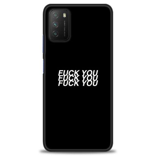 Xiaomi Poco M3 Kılıf HD Baskılı Kılıf - You You You + Tam Ekran Koruyucu