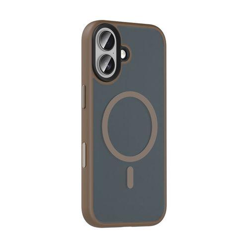 Apple iPhone 17 Kılıf Mat Arka Yüzey Wireless Şarj Özellikli Zore Flet M-safe Kapak