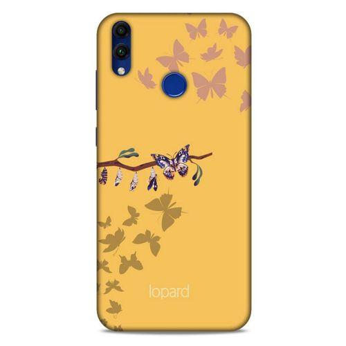 Huawei Honor 8C Kılıf Kelebek Etkisi (46) Core Armor Kılıf Yeşil Sarı