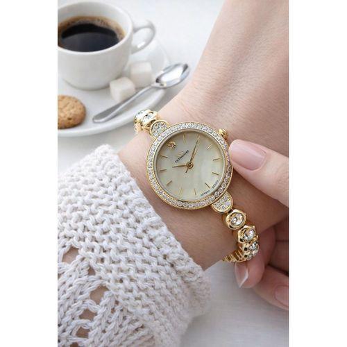 RMS Romanson Su Yolu Özel Taşlı Kordon 2 Yıl Garantili 5 Atm Kadın Kol Saati+Bileklik A.2131.25