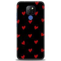 General Mobile GM 20 Kılıf HD Baskılı Kılıf - Kırmızı Kalpler + Tam Ekran Koruyucu