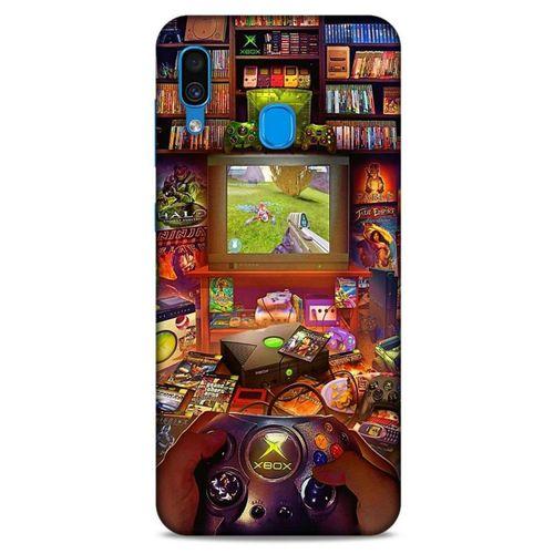Retro (47) Desen Crystal Flex Kılıf Renkli Samsung Galaxy A30 Kılıf