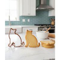 Oturan Kedi Figürlü Kurabiye Kalıbı – Hamur Kesici, Şeker Hamuru ve Oyun Hamuru İçin