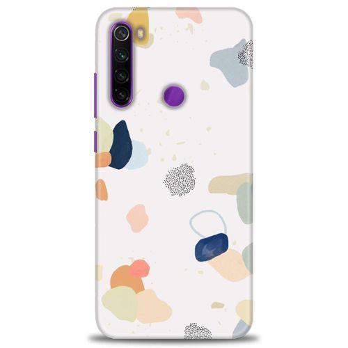 Xiaomi Redmi Note 8 Kılıf HD Baskılı Kılıf - Benekler ve Renkler + Tam Ekran Koruyucu