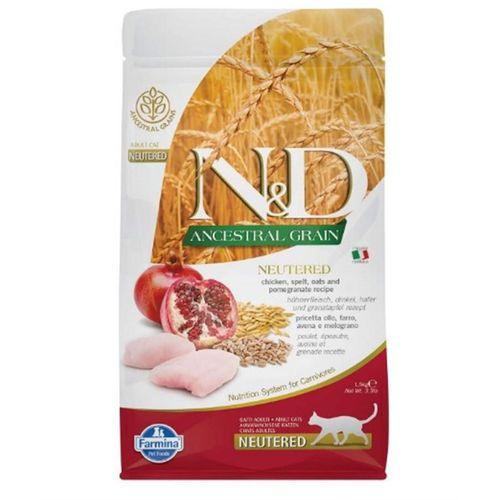 N&D Low Tavuk&Nar Kısırlaştırılmış Yetişkin Kedi Maması 1,5 Kg