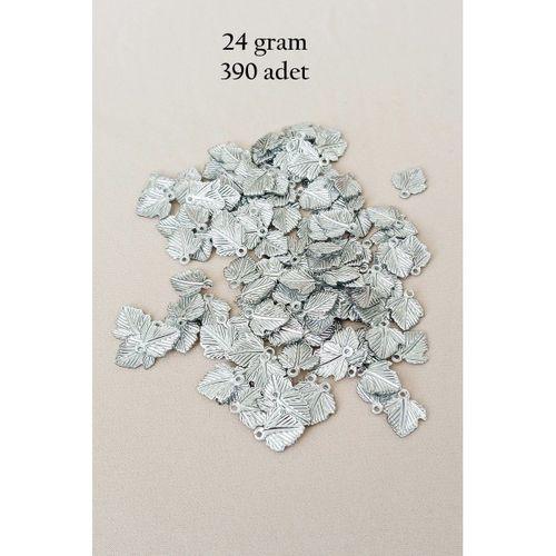 Oya Abiye Bileklik Kolye Pleksi Metalik Plastik Pul Gümüş Renk 24 gram 390 adet - BNC567
