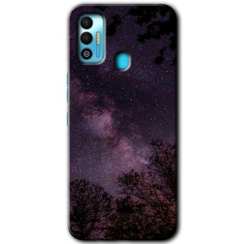 Tecno Spark 7T Kılıf HD Desen Baskılı Arka Kapak - Gece Galaksi