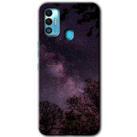 Tecno Spark 7T Kılıf HD Desen Baskılı Arka Kapak - Gece Galaksi
