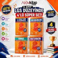 Mozaik 8.Sınıf Türkçe Matematik Fen ve İnkılap Tarihi Soru Bankası Seti 4 Kitap