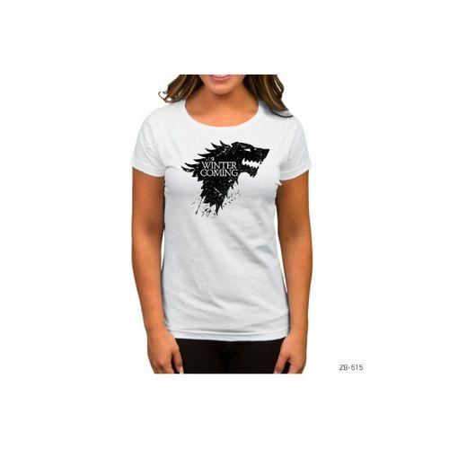 Game of Thrones Winter is Coming in Beyaz Kadın Tişört