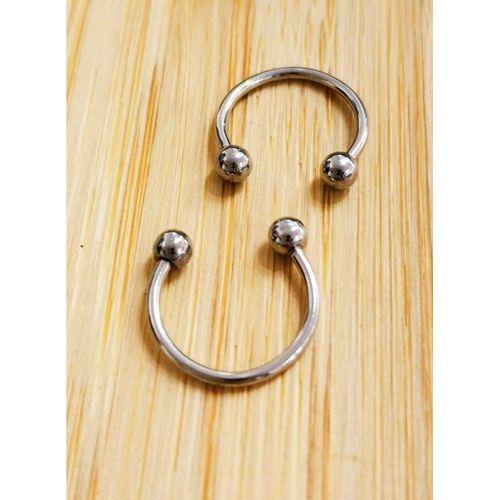 Monalisa Home Gümüş Renk İki Adet 13mm Yarın Ay Pirsing