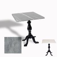 Dockers Çipa 1001 Döküm Ayak Kare Masa 70x70 cm - (Werzalit, Wermodin ve Allzalit Tabla) - Light Temperado