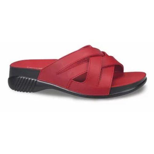Ceyo Belize 6ı Kırmızı Ortopedik Kadın Terlik