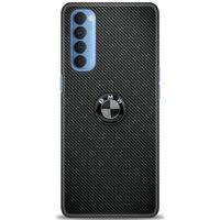 Oppo Reno 4 Pro Kılıf HD Baskılı Kılıf - Bmw Siyah + Tam Ekran Koruyucu