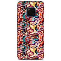 Huawei Mate 20 Pro Kılıf Pastel Renkler (34) Slim Armor Kılıf Karışık Renkli