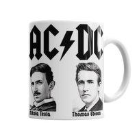 Ac Dc Tesla Ve  Edison  Kupa Bardak Porselen
