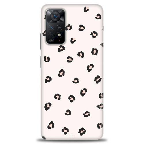 Xiaomi Redmi Note 11 Pro Kılıf HD Baskılı Kılıf - Kahveli Leopar + Tam Ekran Koruyucu