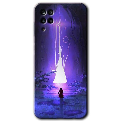 Potkal Hediye Fabrikası Samsung Galaxy M12 Kılıf HD Desen Baskılı Arka Kapak - Wanderer Silhouette