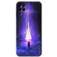 Potkal Hediye Fabrikası Samsung Galaxy M12 Kılıf HD Desen Baskılı Arka Kapak - Wanderer Silhouette