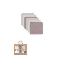 Çocuk Eğitici Gelişim Bistyle 6'lı Müslin Mendil 20x20 cm 90106 Taş Ekru Antrasit
