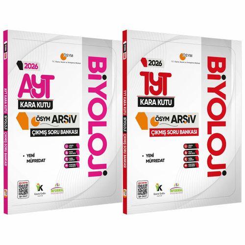 2026 TYT-AYT BİYOLOJİ Kara Kutu ÖSYM Çıkmış Soru Havuzu Bankası 2li SET Konu Özetli Dijital Çözümlü