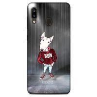 Samsung Galaxy A20 Kılıf FunnyMaX (41) Tank Kılıf Gri Bull Teriyer