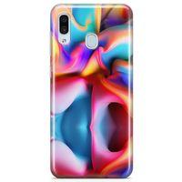 Samsung Galaxy A20 Kılıf Silikon Boya Arka Kapak Koruma Desenli Full Koruyucu