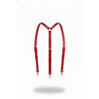 Kırmızı Kadın Kemer Deri Omuz Detaylı Vücut Aksesuarı - Brf213