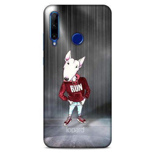 Huawei Honor 20 Lite Kılıf FunnyMaX (41) Tank Kılıf Gri Bull Teriyer