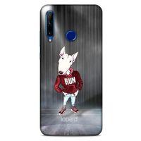 Huawei Honor 20 Lite Kılıf FunnyMaX (41) Tank Kılıf Gri Bull Teriyer