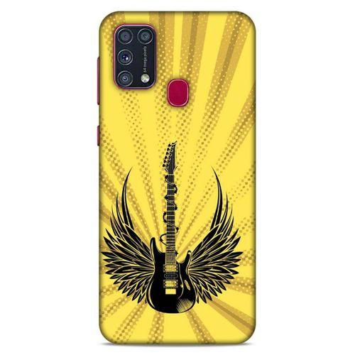Lopard Samsung Galaxy M31 Uyumlu Kılıf Tattoo's (41) Tank Kılıf Gitar Dövmesi