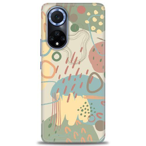 Huawei Nova 9 Kılıf HD Baskılı Kılıf - Renkli Tuval + Tam Ekran Koruyucu