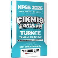 2026 KPSS Ortaöğretim Önlisans Türkçe Konularına Göre Çıkmış Sorular Yediiklim Yayınları