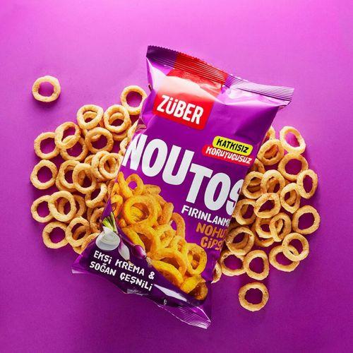 Züber Züber Noutos Fırın Nohut Cipsi 55 Gr Ekşi Krema ve Soğan