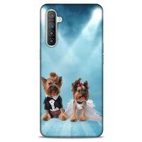 Oppo Realme XT Kılıf Köpek Kıyafetleri (18) Telefon Kılıfları Yorkshire Gömlek Papyon