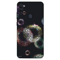 Y.Liva-2021 Özel Seri Siyah Soyut-78 Samsung Galaxy M11 Kılıf Silikon Kapak