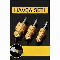 Plastik Boru Kalemtraş Kademeli Boru Açma Pvc Pprc Boru Tamir Delme Genişletme Onarımı İçin 3lü Havşa Seti